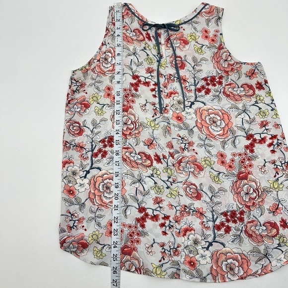 Loft Flowy Tie Back Sleeveless Blouse Size Small - Picture 8 of 10